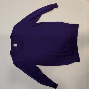 Purple J. Crew sweater. 100% Merino wool. Sz M